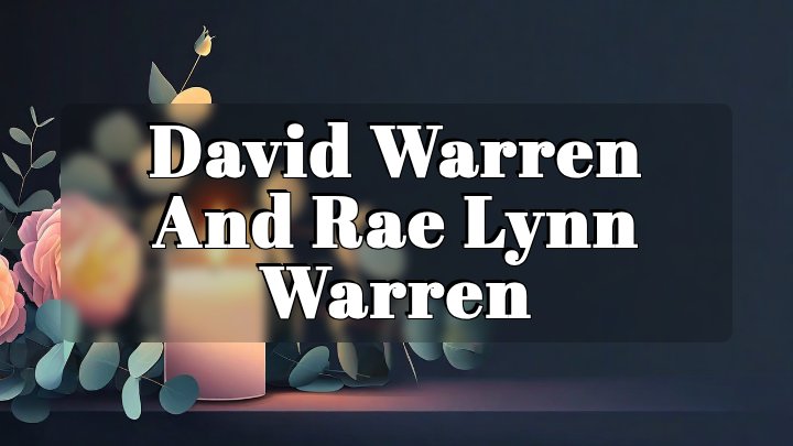 David Warren and Rae Lynn Warren, 40 Governor Wentworth Highway, Tuftonboro, New Hampshire