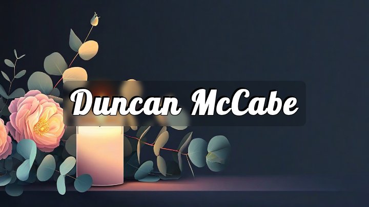 Duncan McCabe, West River, Nova Scotia