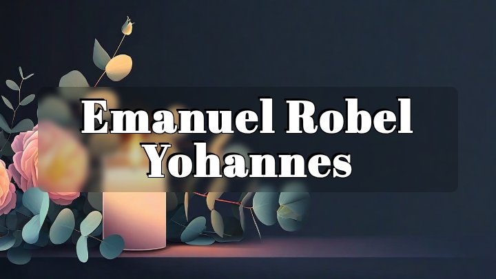 Emanuel Robel Yohannes, Mount Pleasant, South Carolina