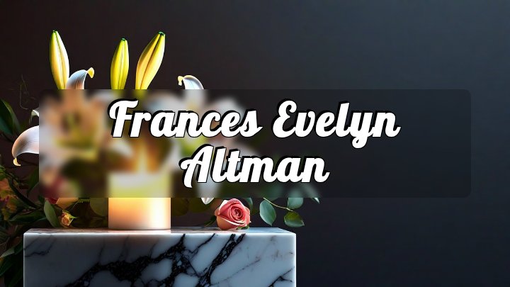 Frances Evelyn Altman, Perry Hall, MD