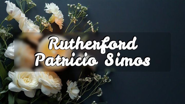 Rutherford Patricio Simos